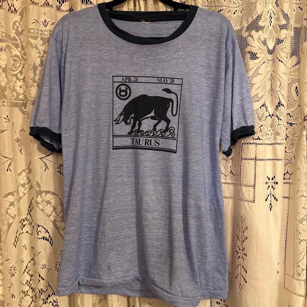vintage single stitch Ringer t-shirt Taurus